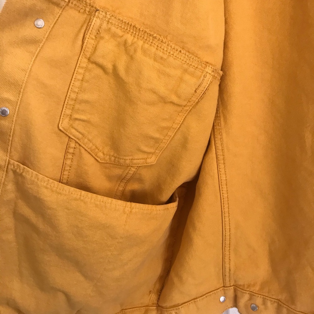 yellow denim jacket - Picture 2 of 2